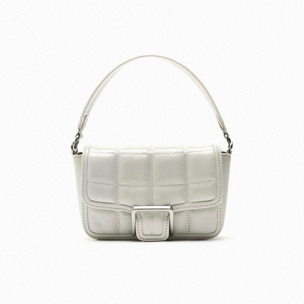 Zara Elegant White Shoulder or Crossbody Bag
